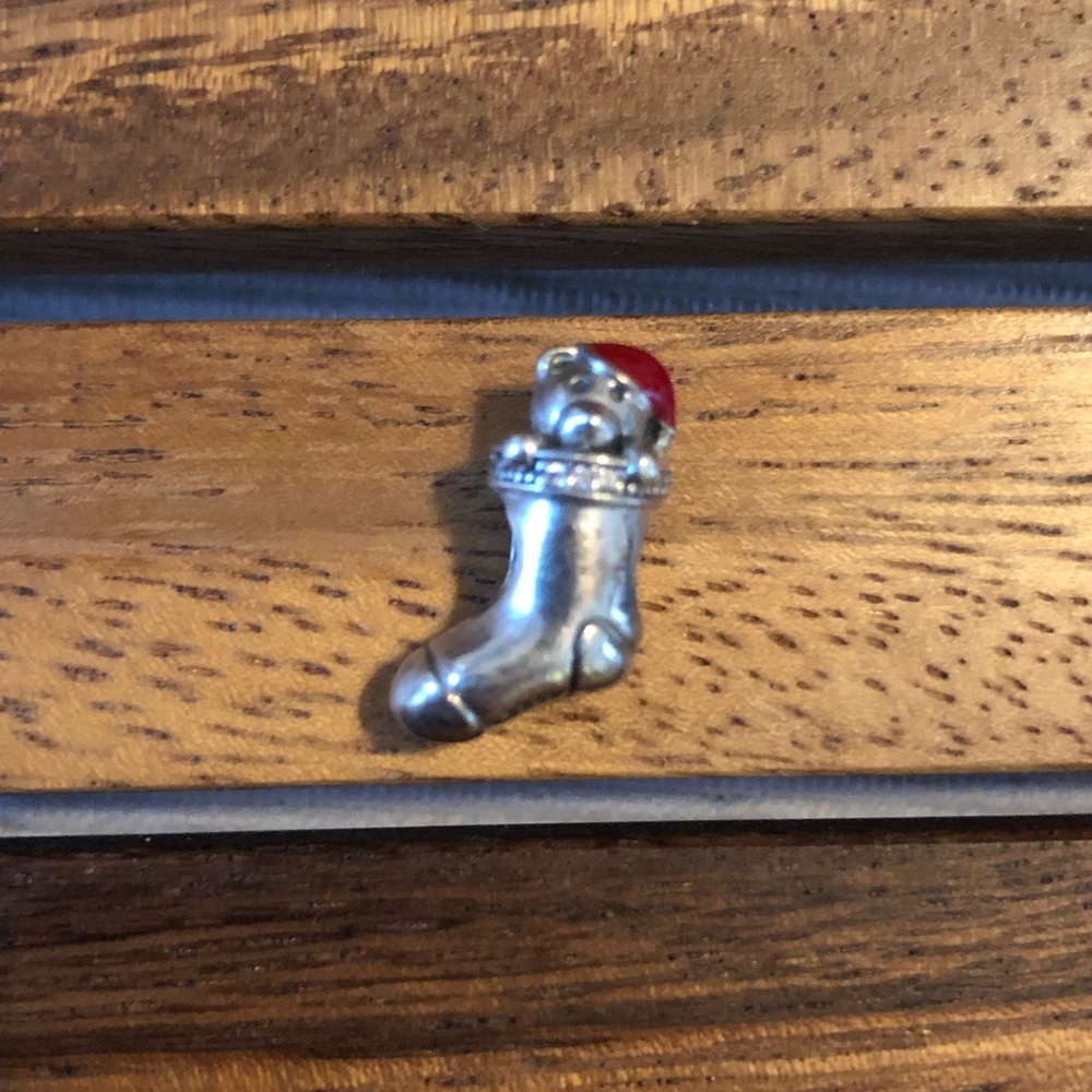 PANDORA Teddy Bear Stocking Charm